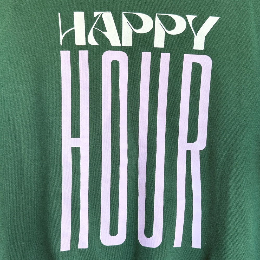 Anthropologie Maeve x Jordan Nickson Happy Hour Graphic Sweatshirt Size Medium - Picture 5 of 12